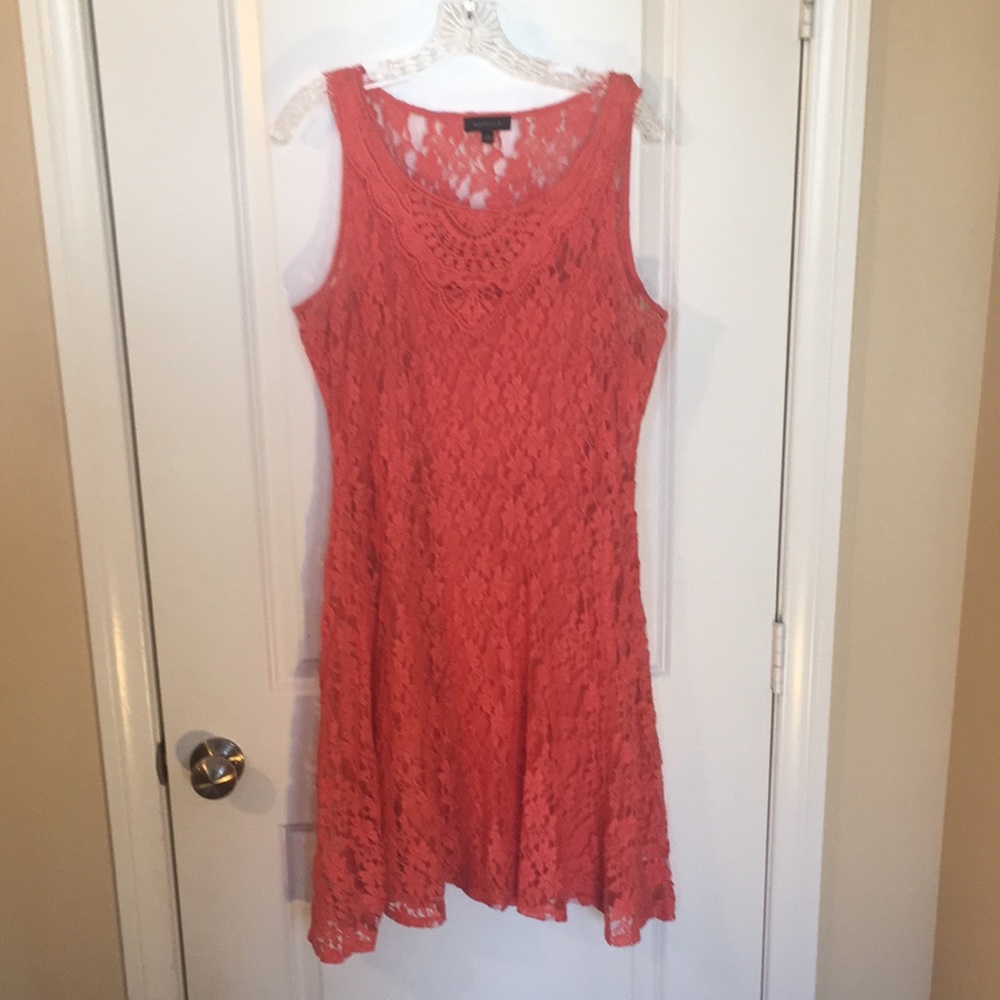 Peachy Lace Dress